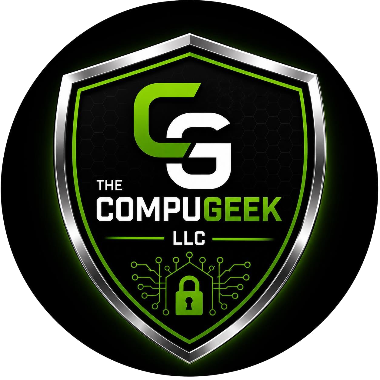 The CompuGeek LLC shield logo
